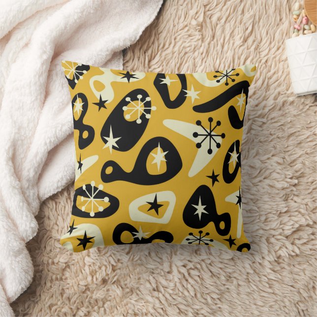 Almofada Mid Century Modern Atomic Abstract (Cobertor)