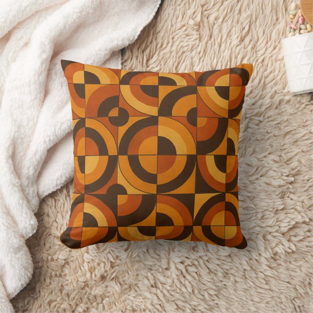 Almofada Mid Century Modern Geometric Abstract Pattern (Cobertor)