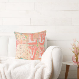 Almofada Mídia Mista do Artista do Chique Pip Gerard LOVE