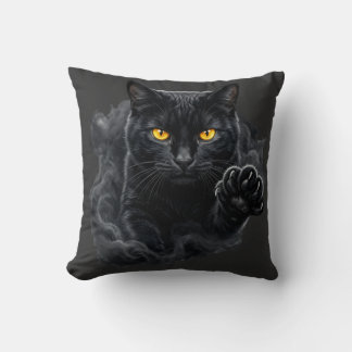 Almofada Midnight Gaze Black Cat Pillow
