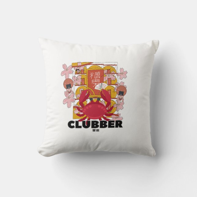 Almofada Mikitiez cancer plamBeach mermaid discoteca (Frente)