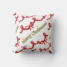 Almofada Mikitiez gothmas ribbon redwhite candycane x'mas