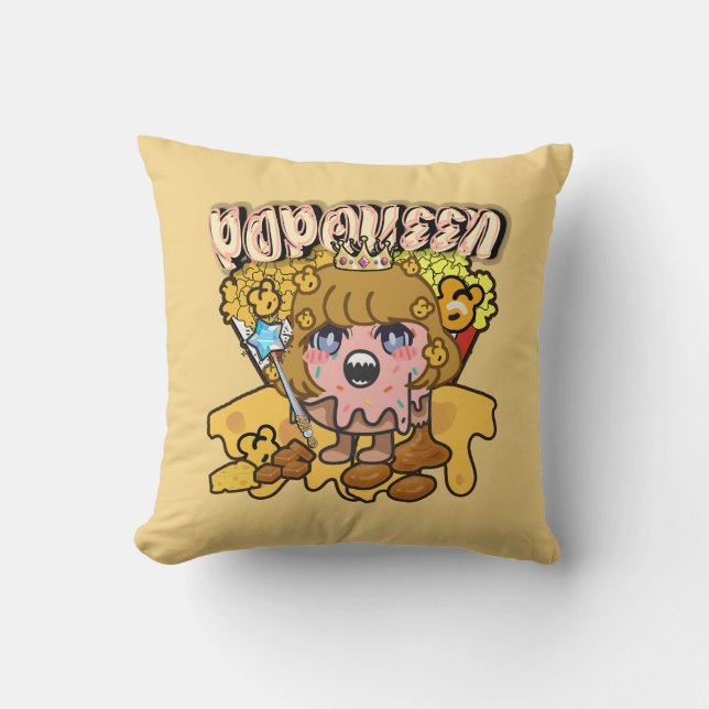 Almofada Mikitiez popqueen popcorn moivenight cinema (Frente)