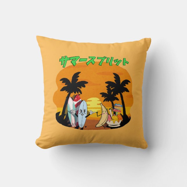 Almofada Mikitiez Summer windsurf bananasplit icecream (Frente)