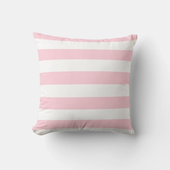 Almofada Milhares de Pink e White Stripes (Frente)