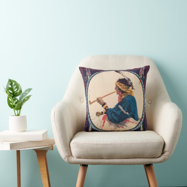 Almofada Miller Bros. 101 Ranch, Poster de Circo Oeste Selv (Cadeira)