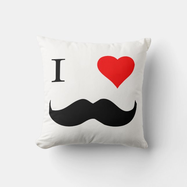 Almofada Mim bigodes do coração (Frente)