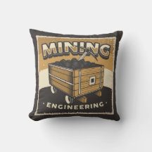 Mineração da Caverna Retro-Man - Travesseiro decor