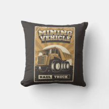 Mineração da Caverna Retro-Man - Travesseiro decor