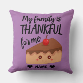 Almofada Minha família é grata por mim
