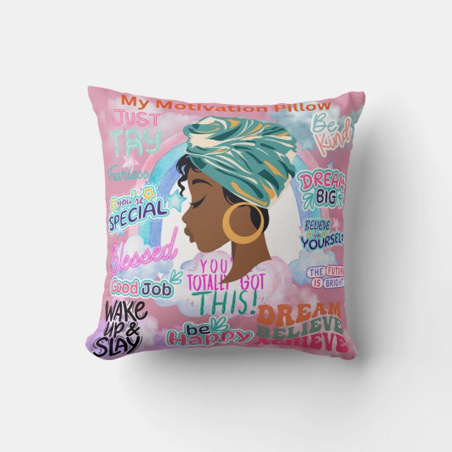 Almofada Minha Motivação Personalizada (Frente)