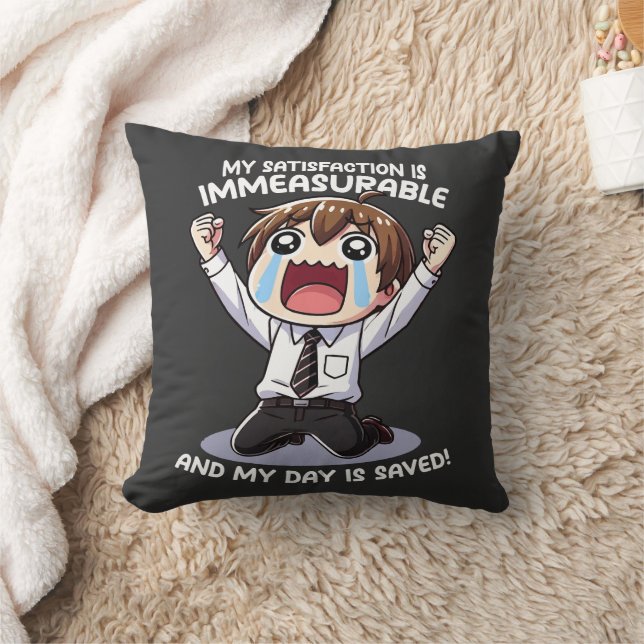 Almofada Minha satisfação é imensurável! (Cobertor)