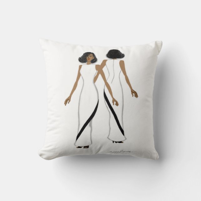 Almofada Minha Travesseiro decorativo de Arte da Moda (Frente)