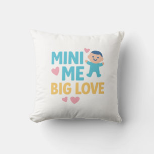 Almofada Mini Me, Grande Amor - Design de Bebê Bonito com C