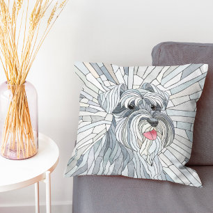 Almofada Miniatura Schnauzer - Arte do Mosaico