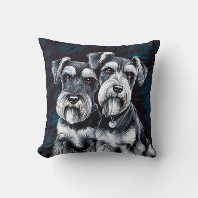 Almofada Miniatura Schnauzer Pals (Frente)