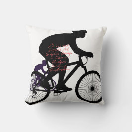 Almofada Minimal Bicycle Art –