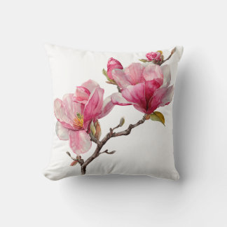 Almofada Minimal Magnolia Branch Pillow Cover, 