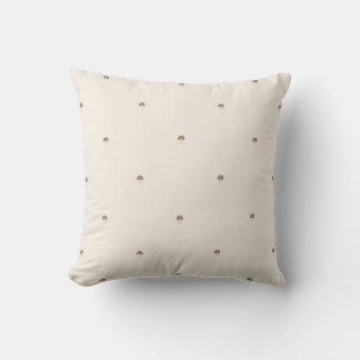 Almofada Minimal Mushroom Pattern Pillow – Light Background