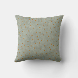 Almofada Minimal Star Pattern Throw Pillow in Sage Green