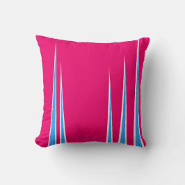 Almofada Minimalismo branco azul cor-de-rosa abstrato