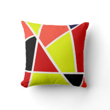 Minimalismo de coral amarelo-abstrato Art preto