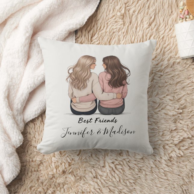 Almofada Minimalist Best Friends Pillow Design (Cobertor)