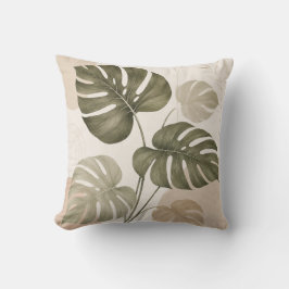 Almofada Minimalist Monstera Leaf Cushion