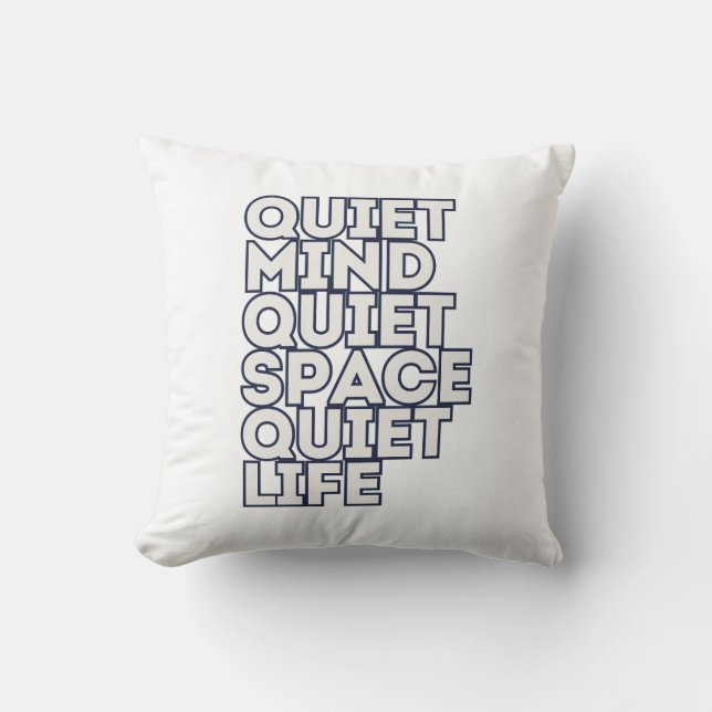 Almofada Minimalist Motivational Quote Throw Pillow — Moder (Frente)