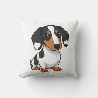 Almofada Minimalist Piebald Dachshund Art