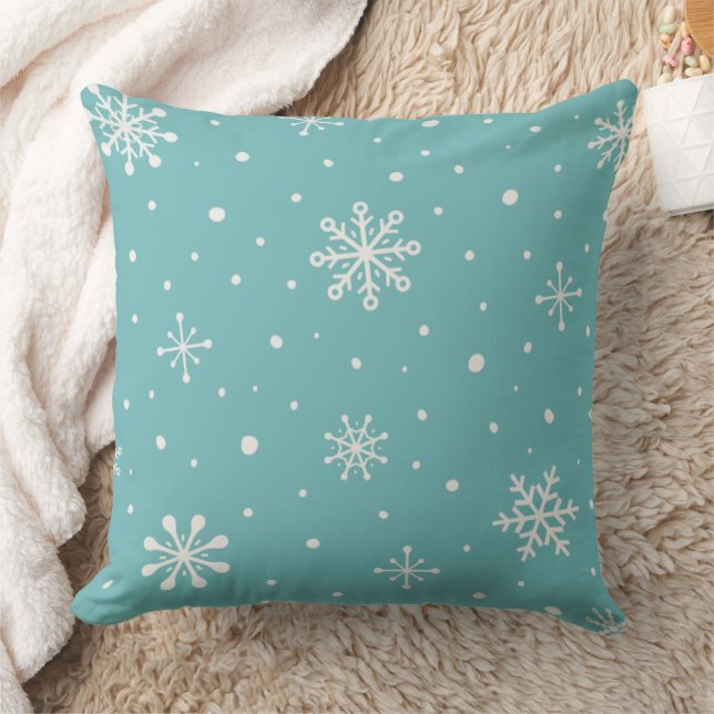 Almofada Minimalist Winter Pillow in Turquoise (Cobertor)