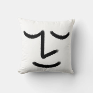 Almofada Minimalist Zen Face Throw Pillow
