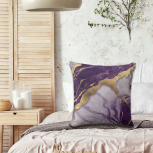 Almofada Minimalista Chicue Escandinavo Lilás Roxo Mármore