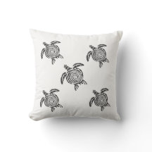 Almofada Minimalista de Tartaruga – 16x16 Moderna 