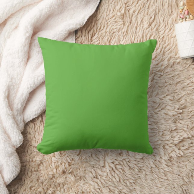 Almofada Minimalista verde-maçã brilhante sólido Acento (Cobertor)