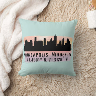 Almofada Minneapolis MN City Skyline