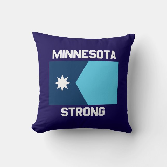 Almofada Minnesota Strong Throw Pillow (Frente)