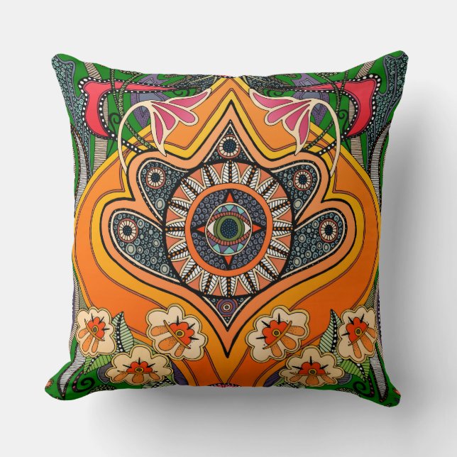 Almofada MINNIE verde (Frente)