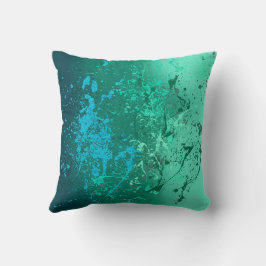 Almofada Mint Flurry Abstract Spatter Art