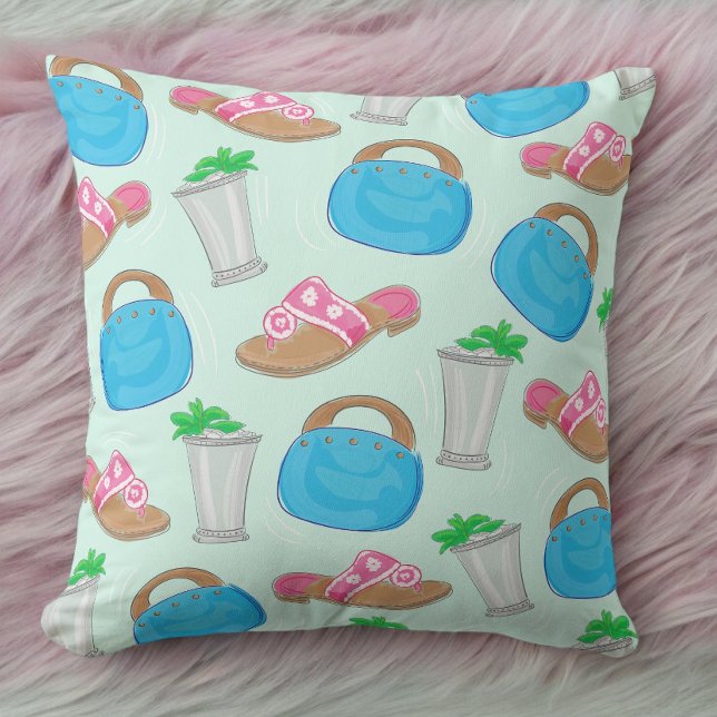 Almofada Mint Julep Bermuda Bag Sandals Preppy Derby (Criador carregado)