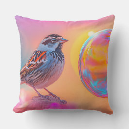 Almofada Minúscula colorida e bolha arco-íris