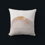 Almofada Minúscula dourada moderna forma aquosa simples ele<br><div class="desc">A moderna cor-de-água rosada,  cor-de-rosa-rosa-claro,  forma simples e elegante design.</div>