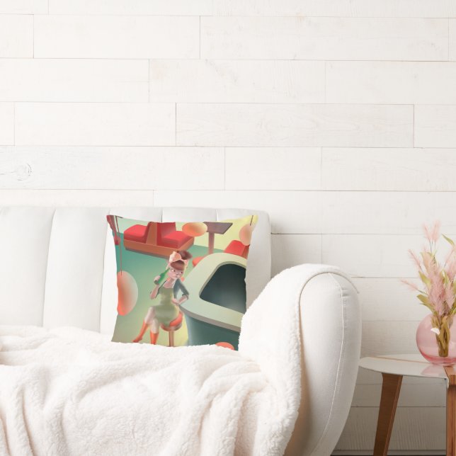 Almofada Miss Meow - Bar Noturno (Sofá)