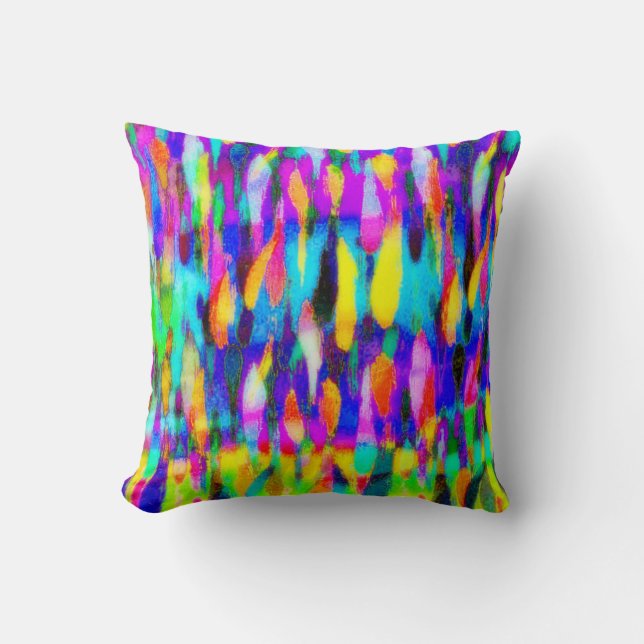 Almofada Mistura abstrato brilhante (Frente)