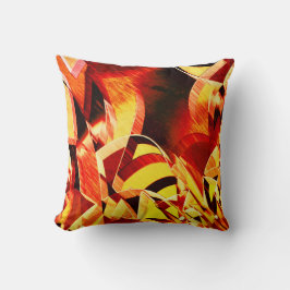 Almofada Mistura de amarelinho com vermelho escuro, forte l