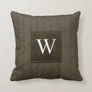 Almofada Mistura de lã de Herringbone personalizada