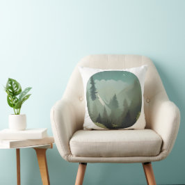 Almofada Misty Mountain Valley: Uma Silenciosa Fuga