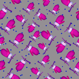 Almofada Mitten retro cinza