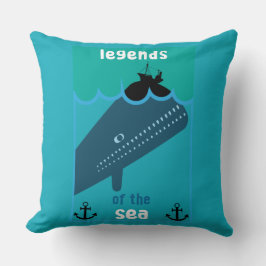 Almofada Moby Dick Sea Fantasy | Funny Ocean And Sea Servin