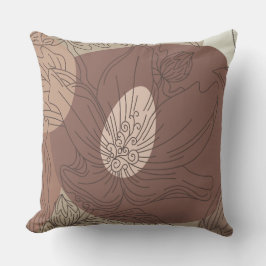 Almofada Mocha Hibiscus Botanical Harmonia para set